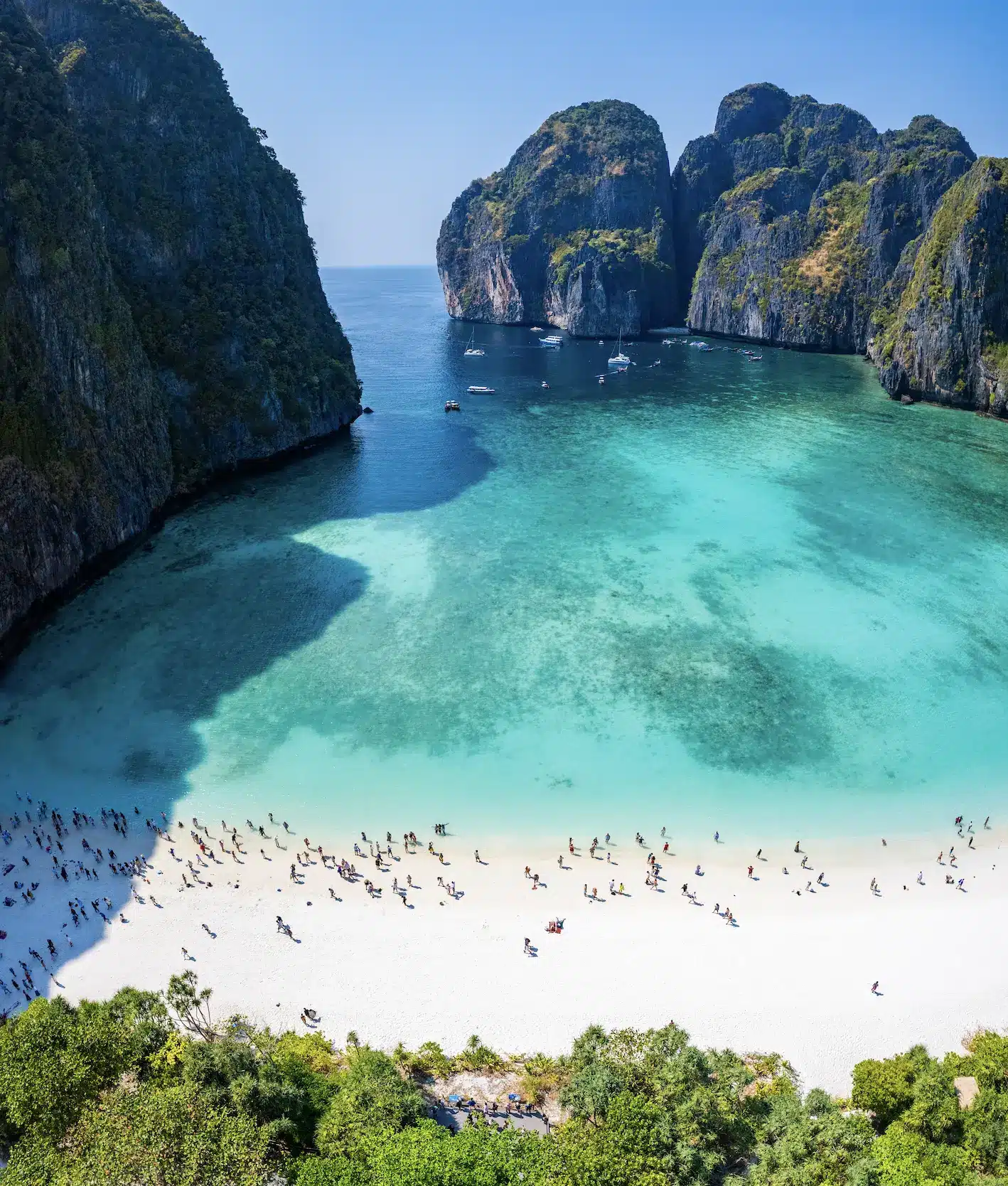 The famous Maya Bay in Thailand.